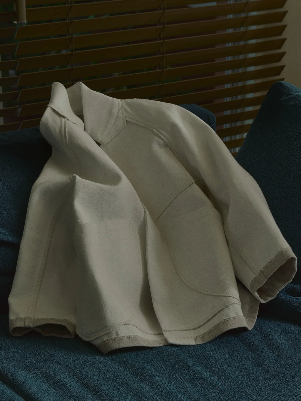 Bonded Jan Shell Jacket in Cream Canvas