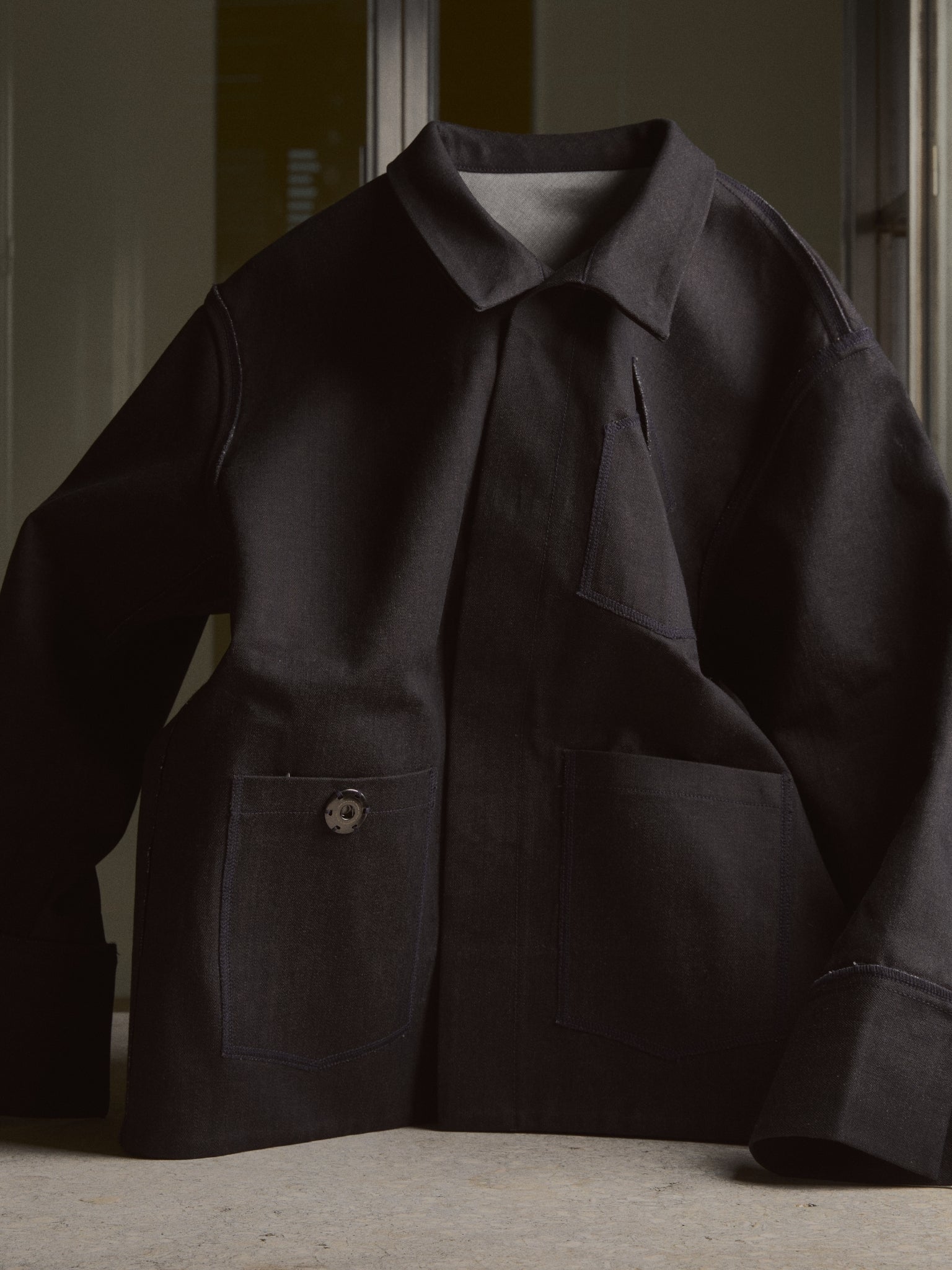 XL Denis Jacket in Choco Denim