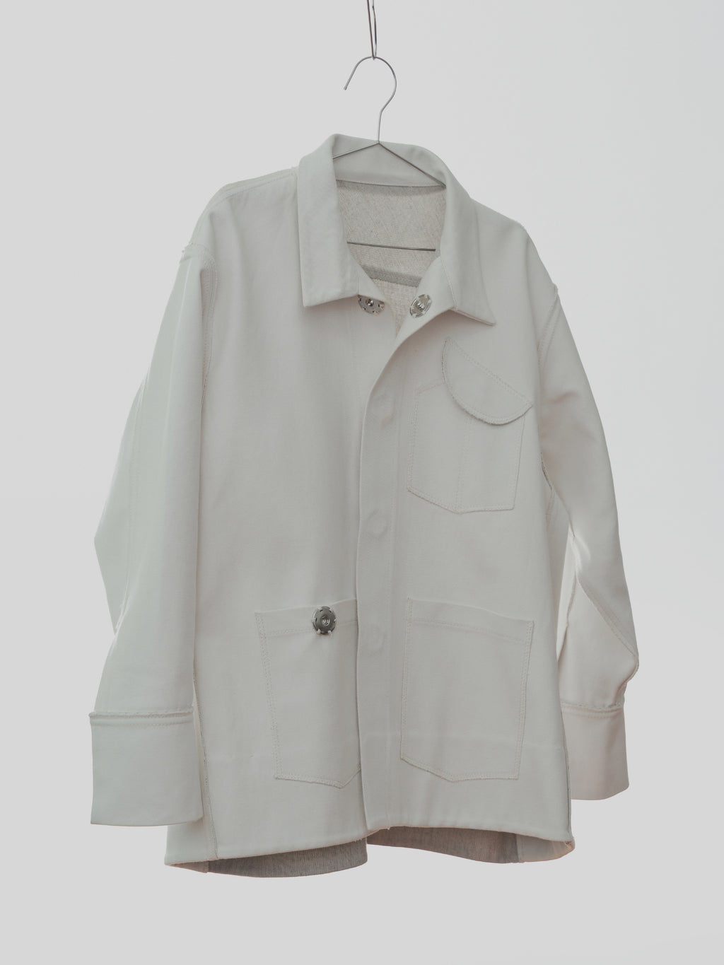 XL Denis Jacket in Cream Canvas