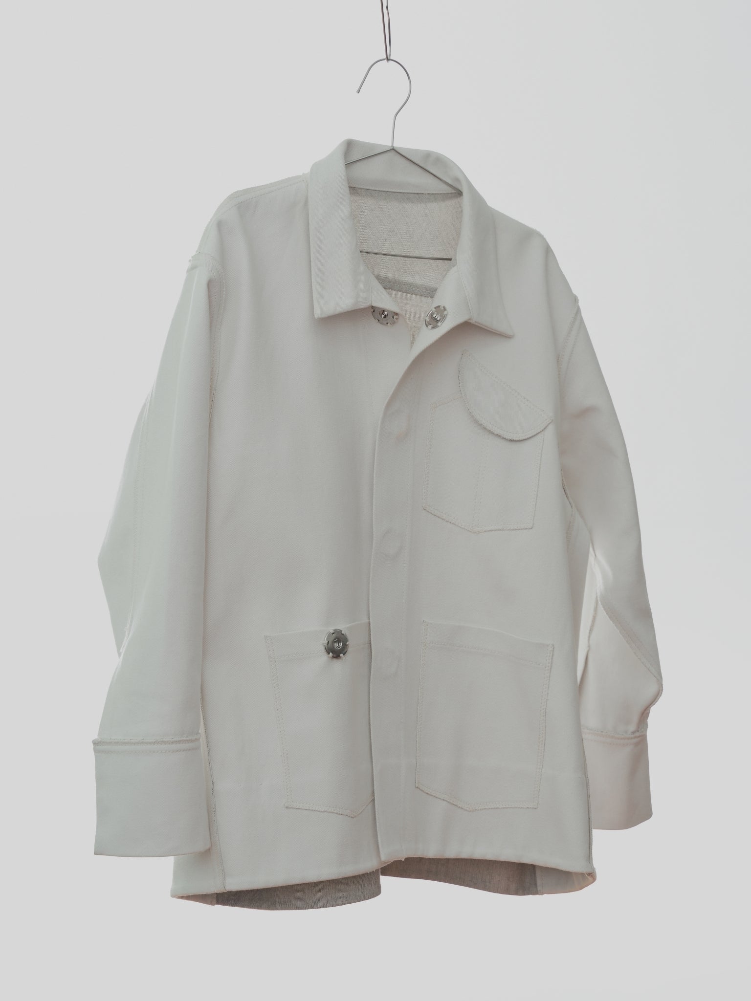 XL Denis Jacket in Cream Canvas