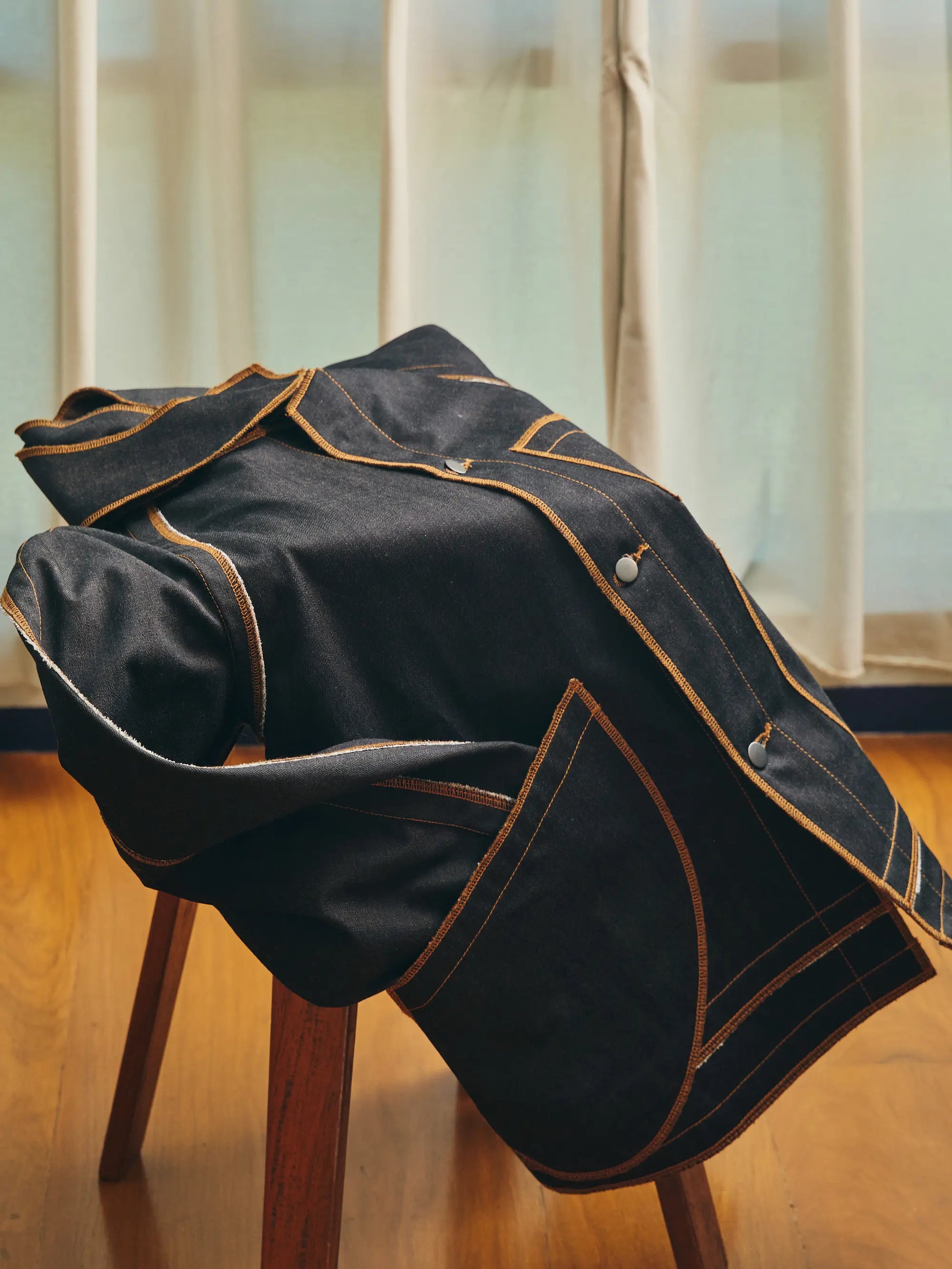 Jan Shell Jacket in Choco Denim