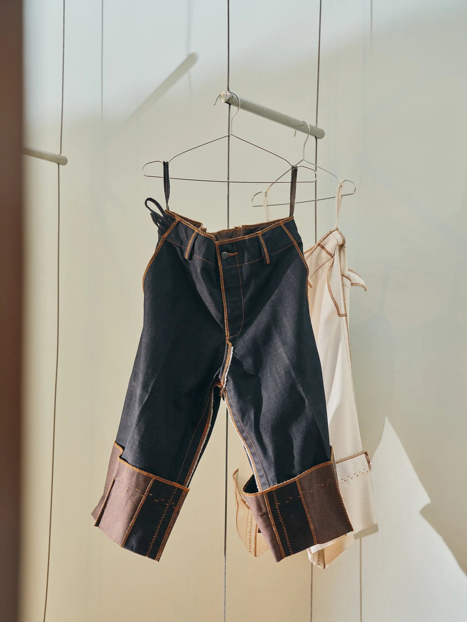 Liya Carpenter Jeans in Choco Denim