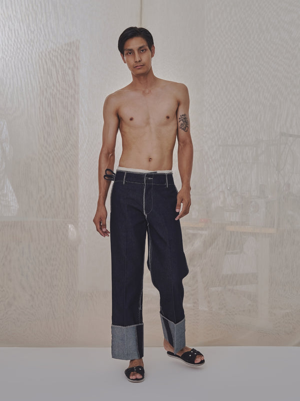 Free Cuff Jeans in Edition 0 Denim