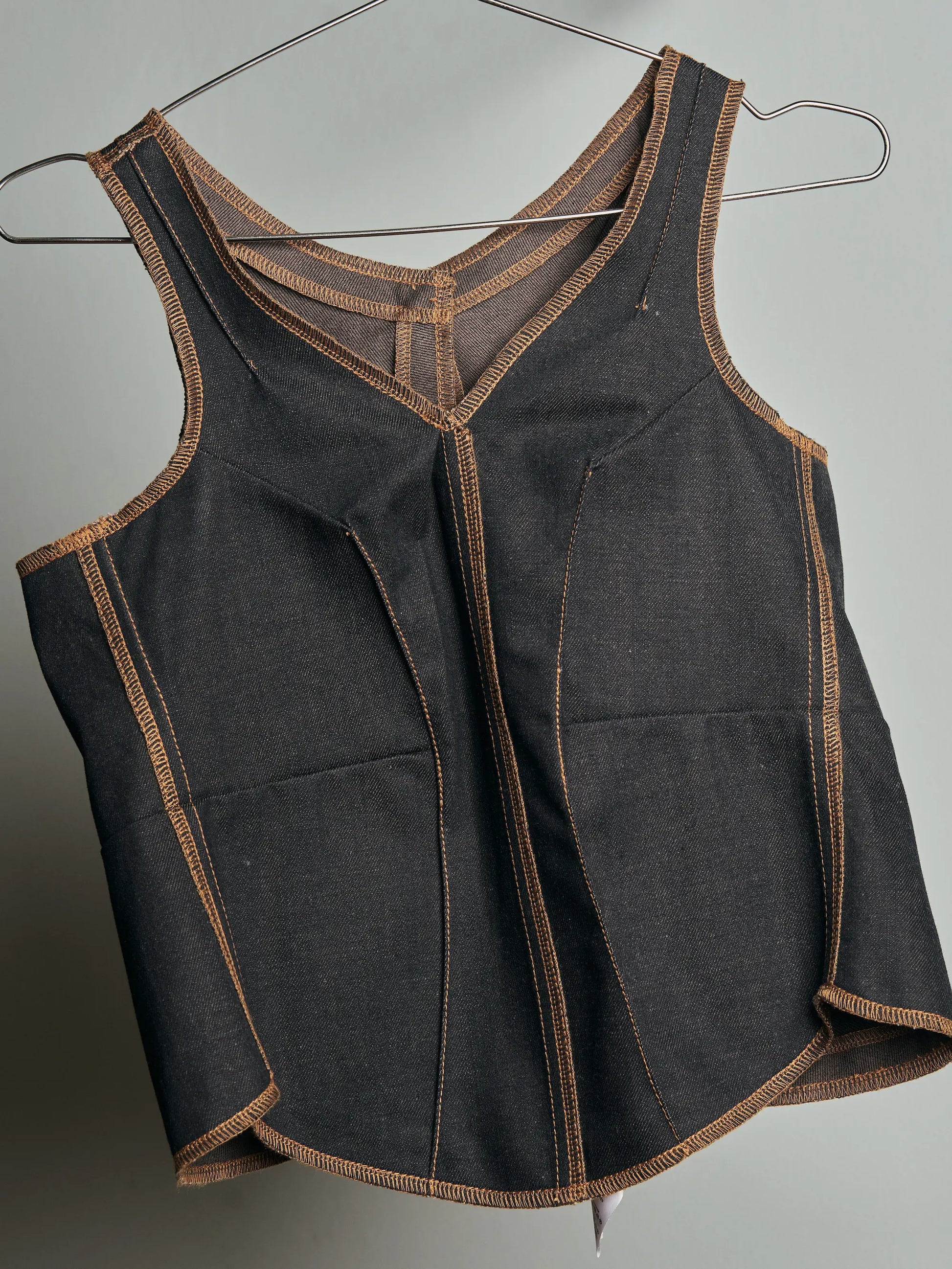 Shamz Top in Choco Denim