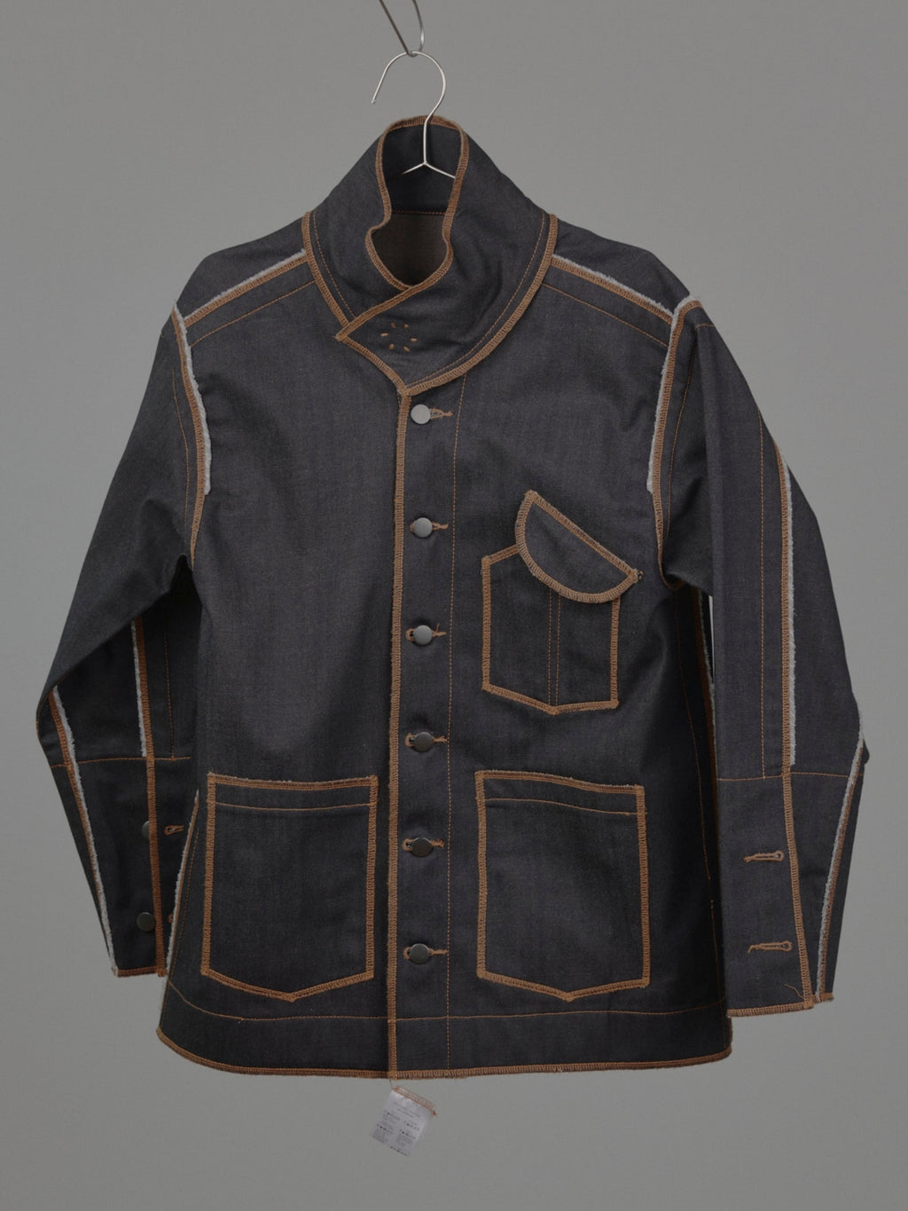 Denis Biker Jacket in Choco Denim