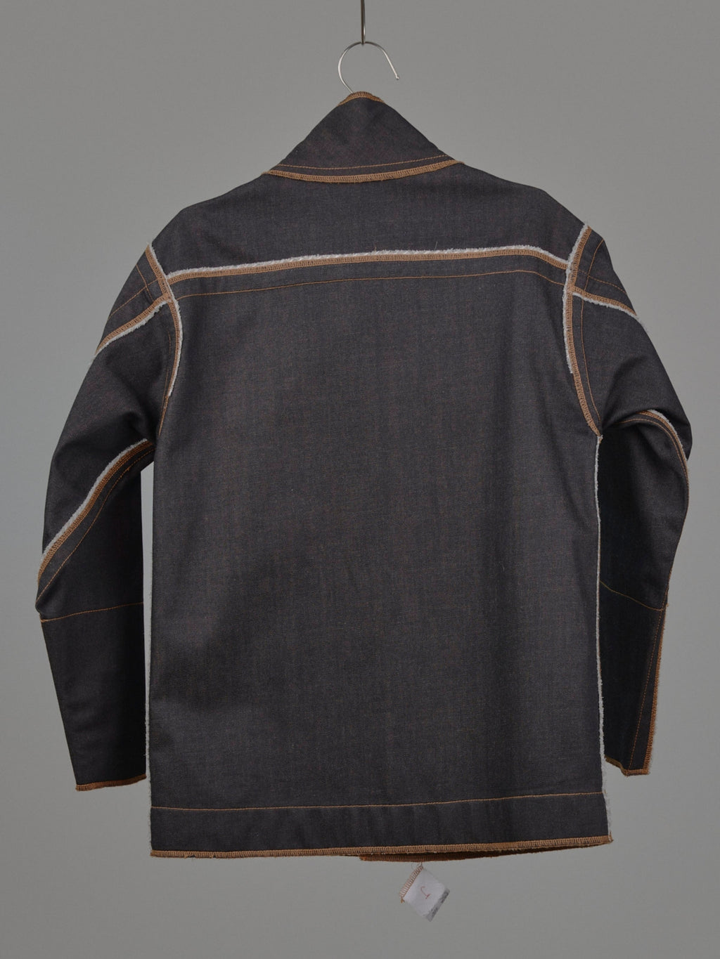 Denis Biker Jacket in Choco Denim