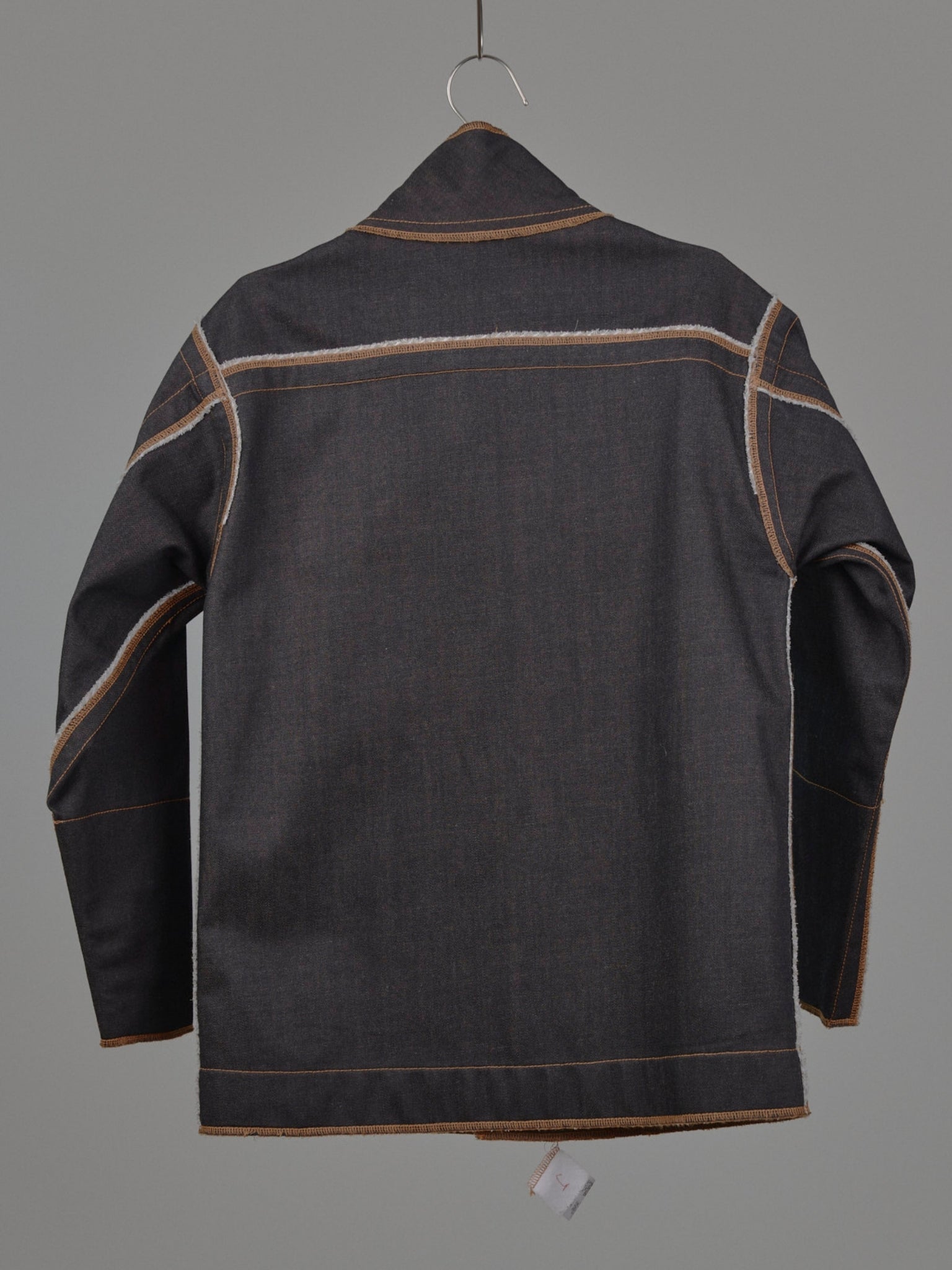 Denis Biker Jacket in Choco Denim