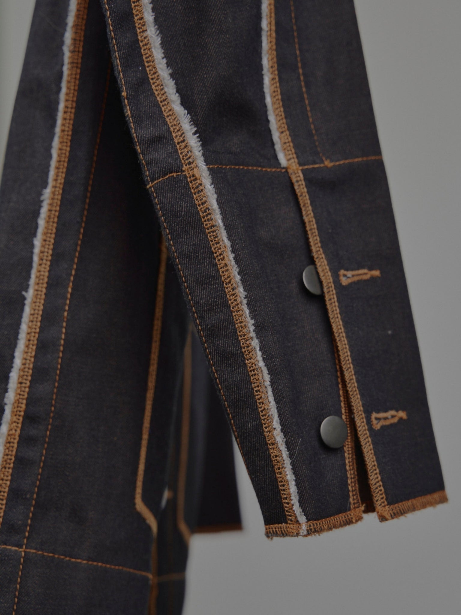 Denis Biker Jacket in Choco Denim