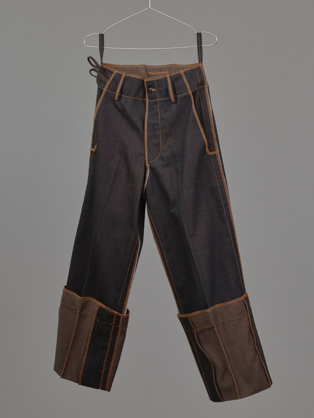 Fixed Cuff Jeans in Choco Denim