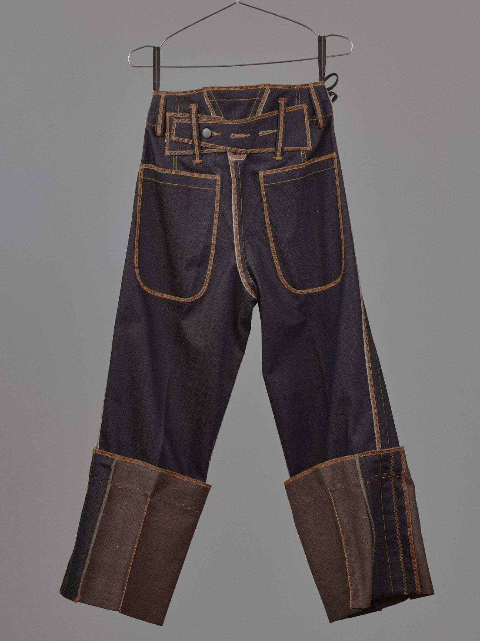 Fixed Cuff Jeans in Choco Denim