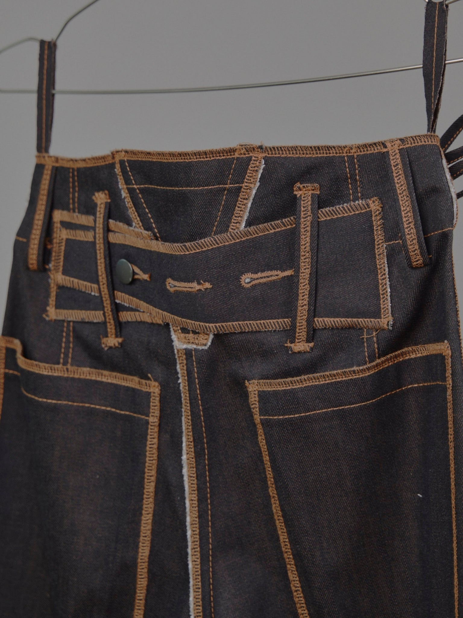 Fixed Cuff Jeans in Choco Denim