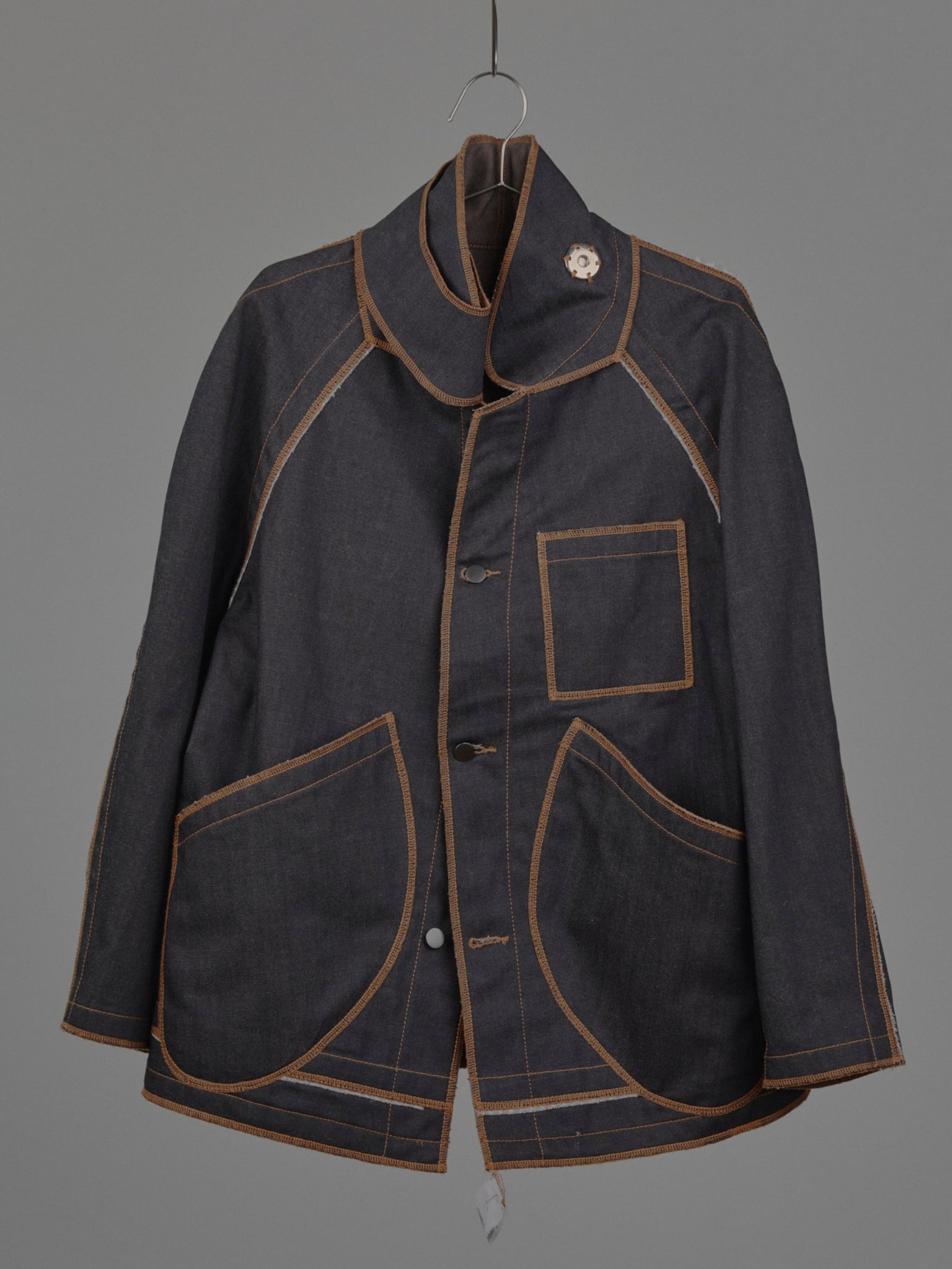 Jan Shell Jacket in Choco Denim