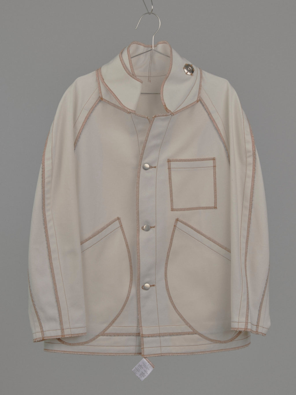 Jan Shell Jacket in Cream Canvas