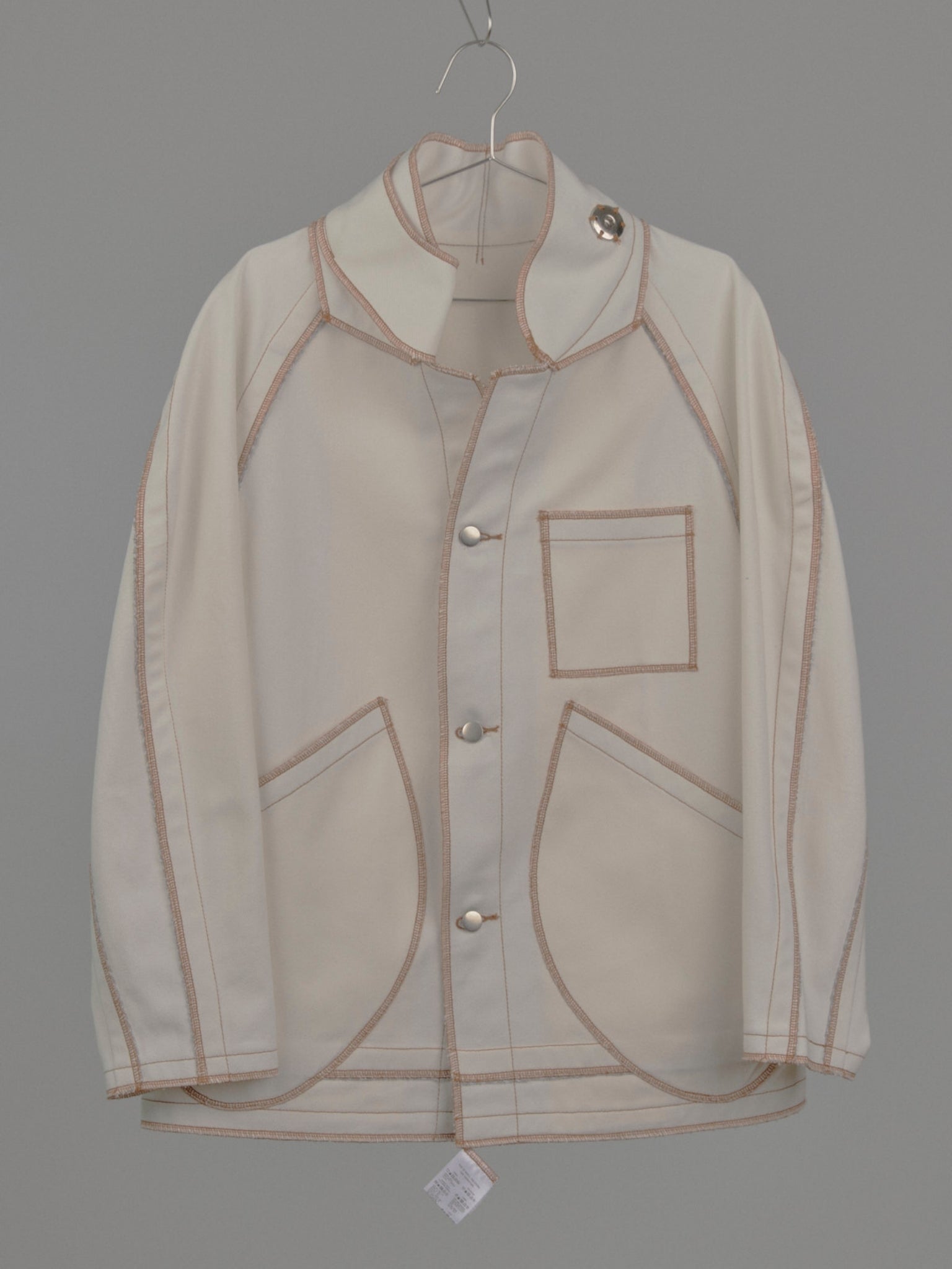 Jan Shell Jacket in Cream Canvas