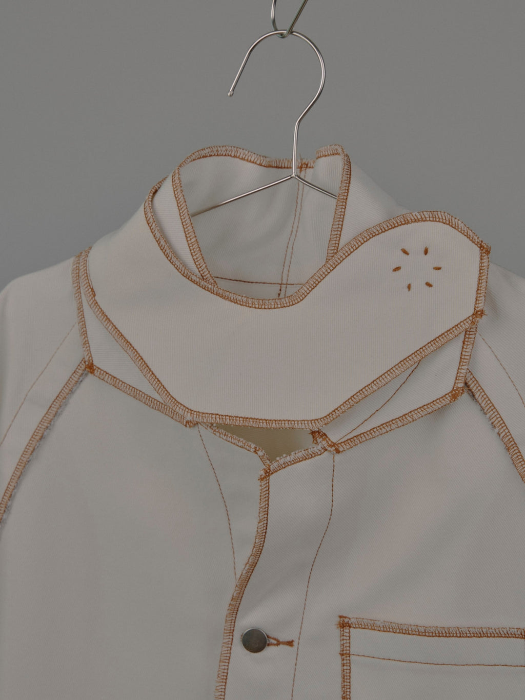 Jan Shell Jacket in Cream Canvas