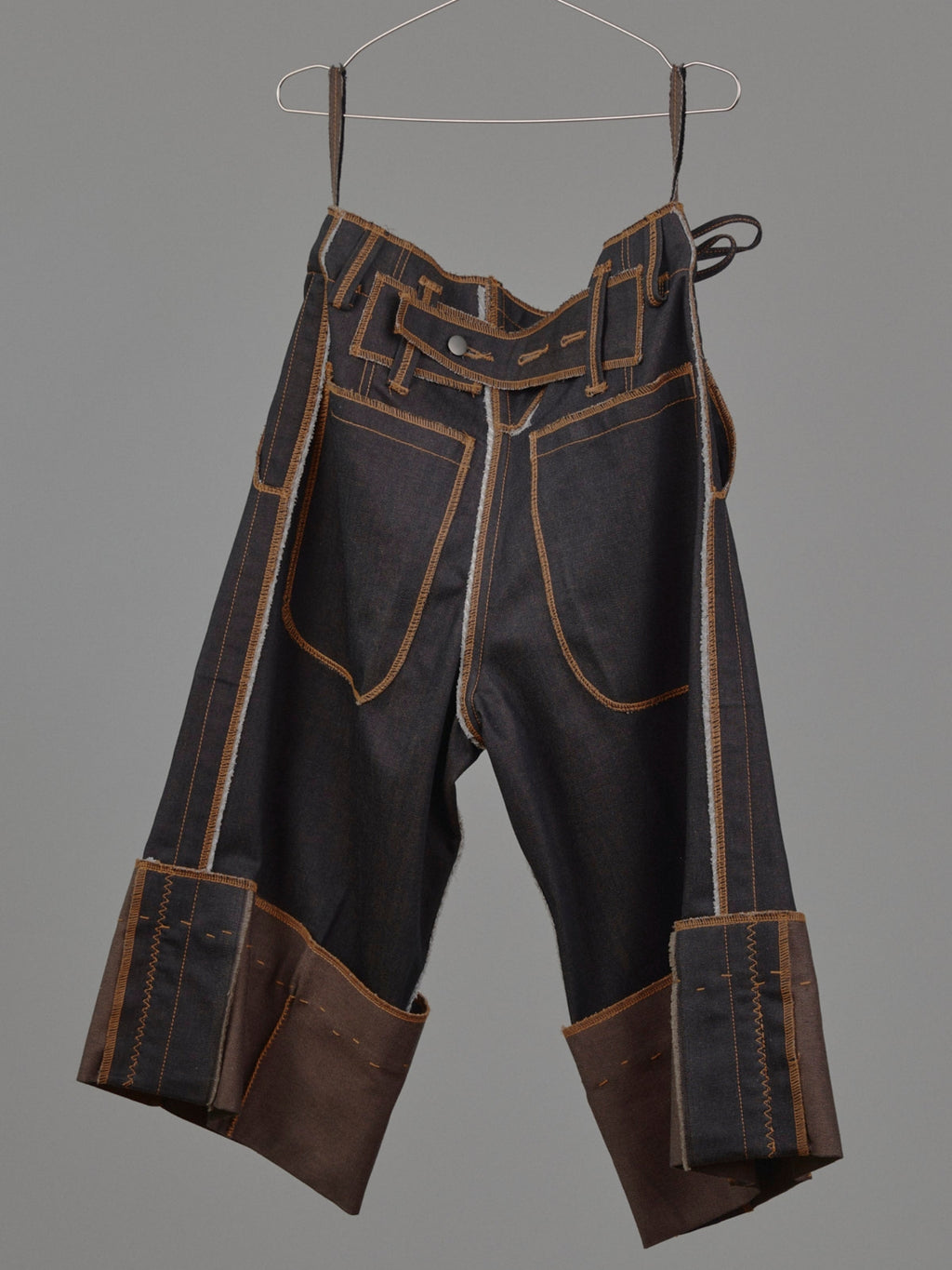 Liya Carpenter Jeans in Choco Denim