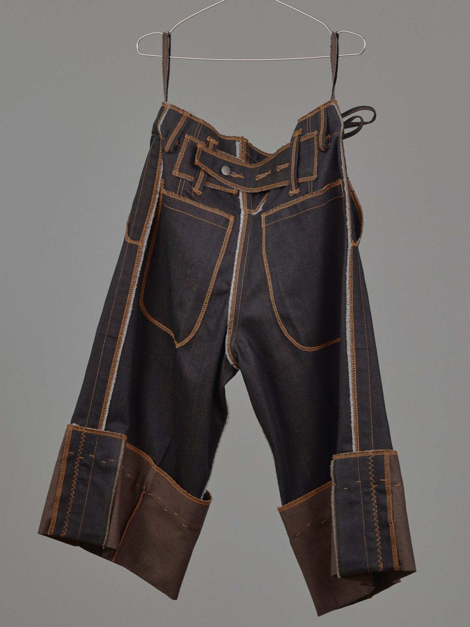 Liya Carpenter Jeans in Choco Denim
