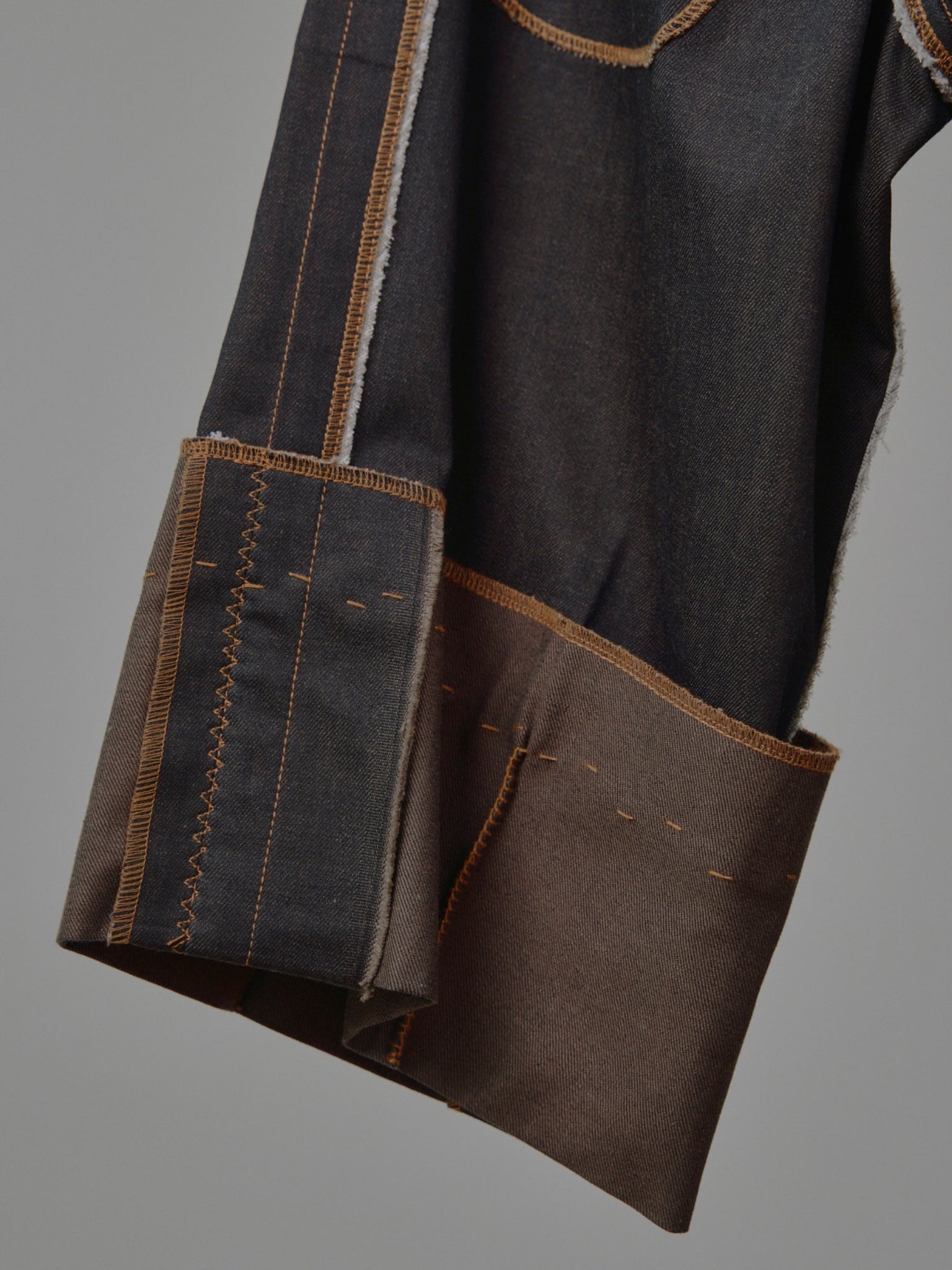 Liya Carpenter Jeans in Choco Denim
