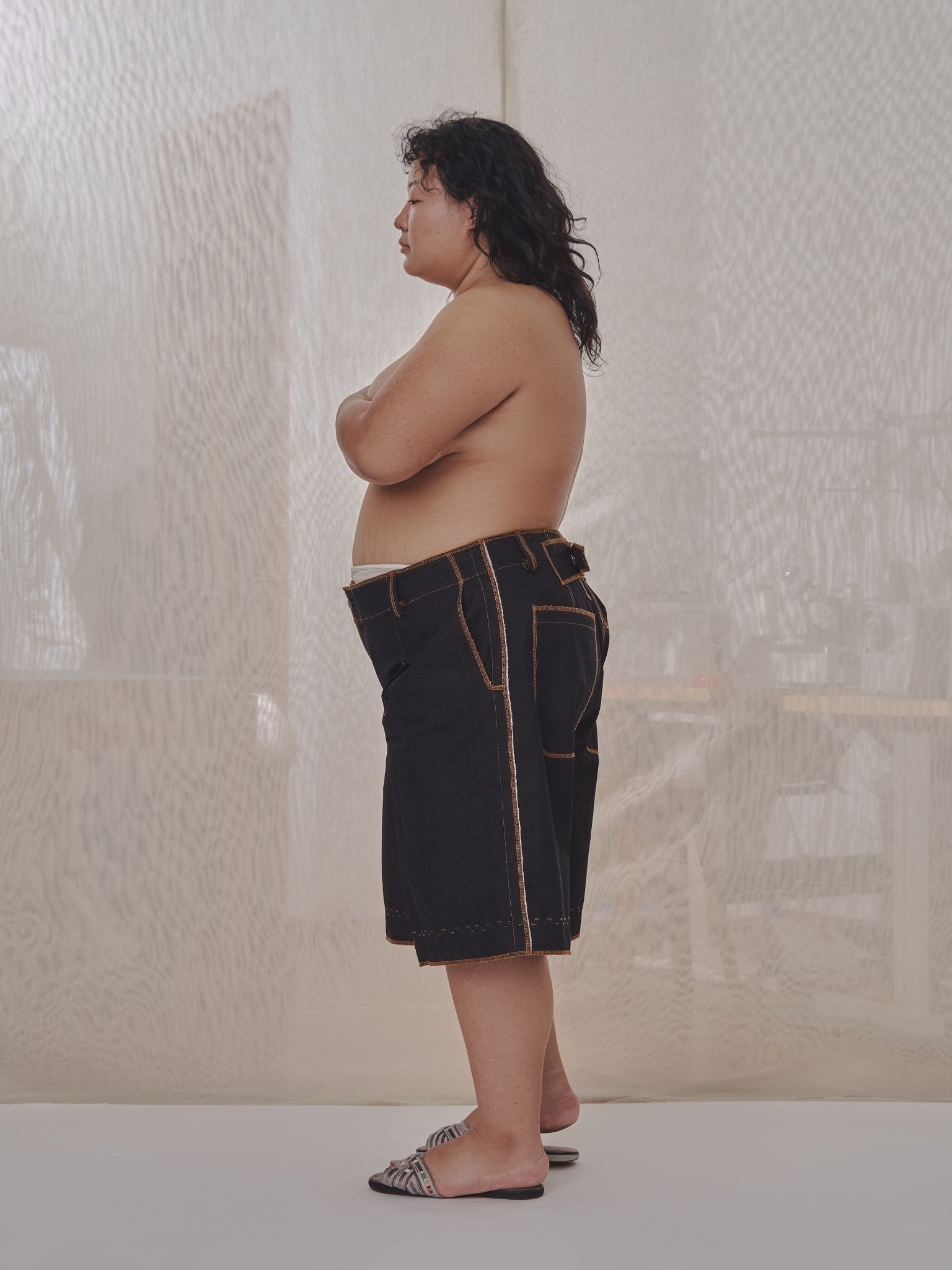 Sakay Shorts in Choco Denim