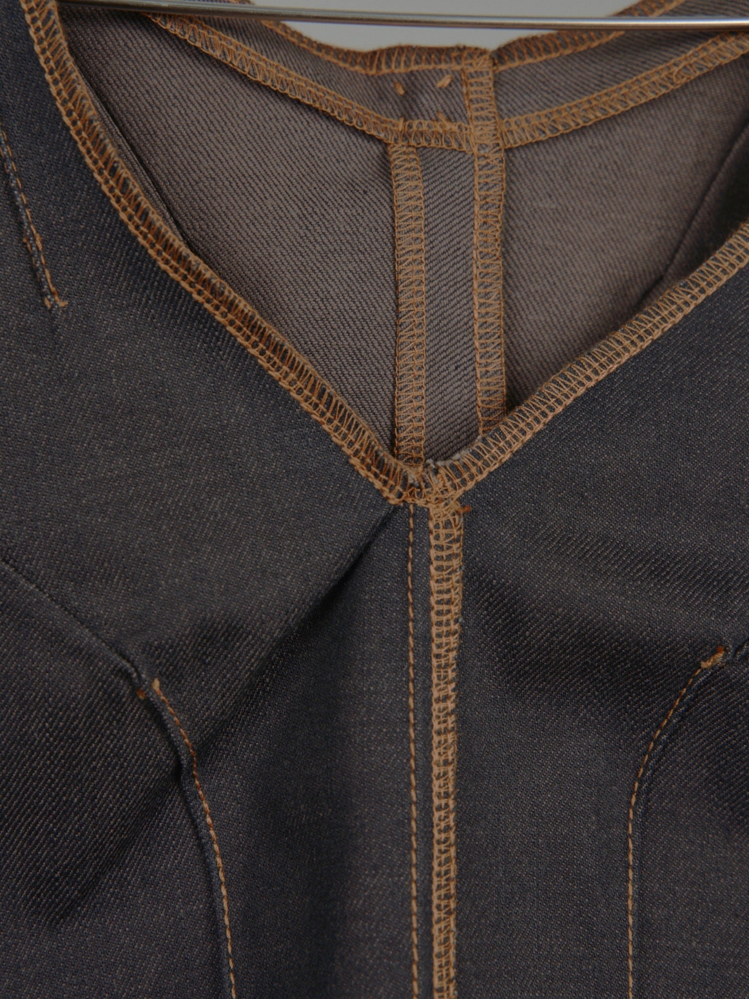 Shamz Top in Choco Denim